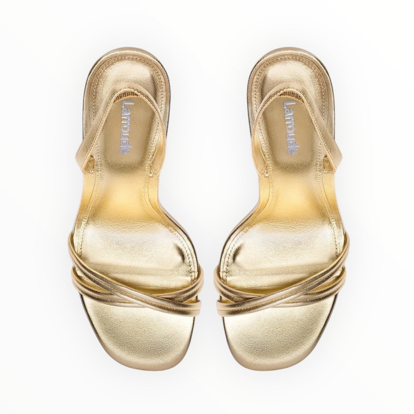 Larroude Annie Sandal - Gold - Size 9