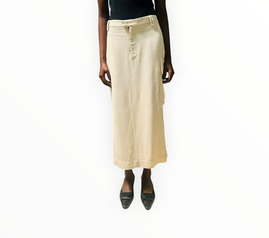 Bassike Cargo Skirt - Beige - Size 4