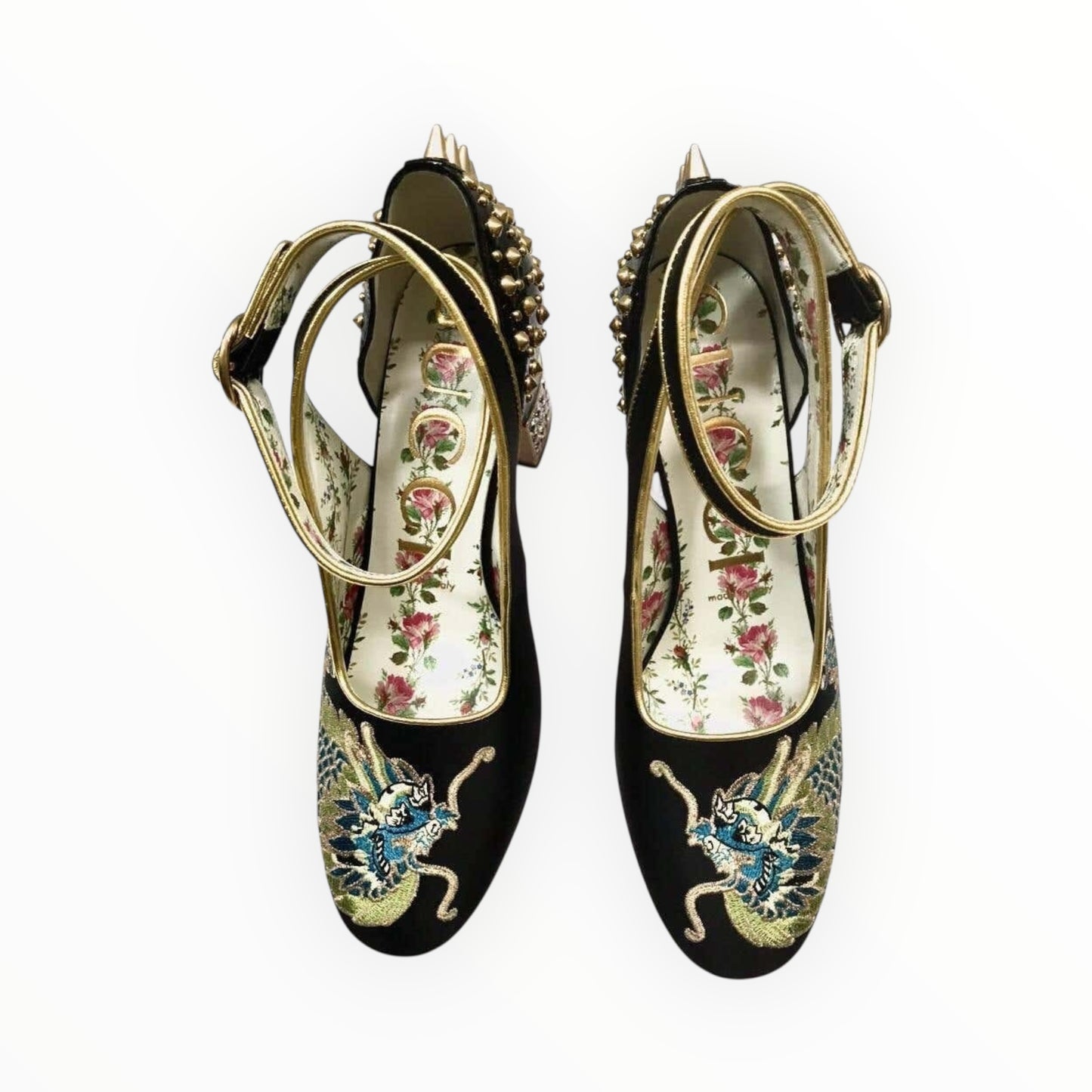 Gucci Caspar Dragon Pumps - Black - Size 35