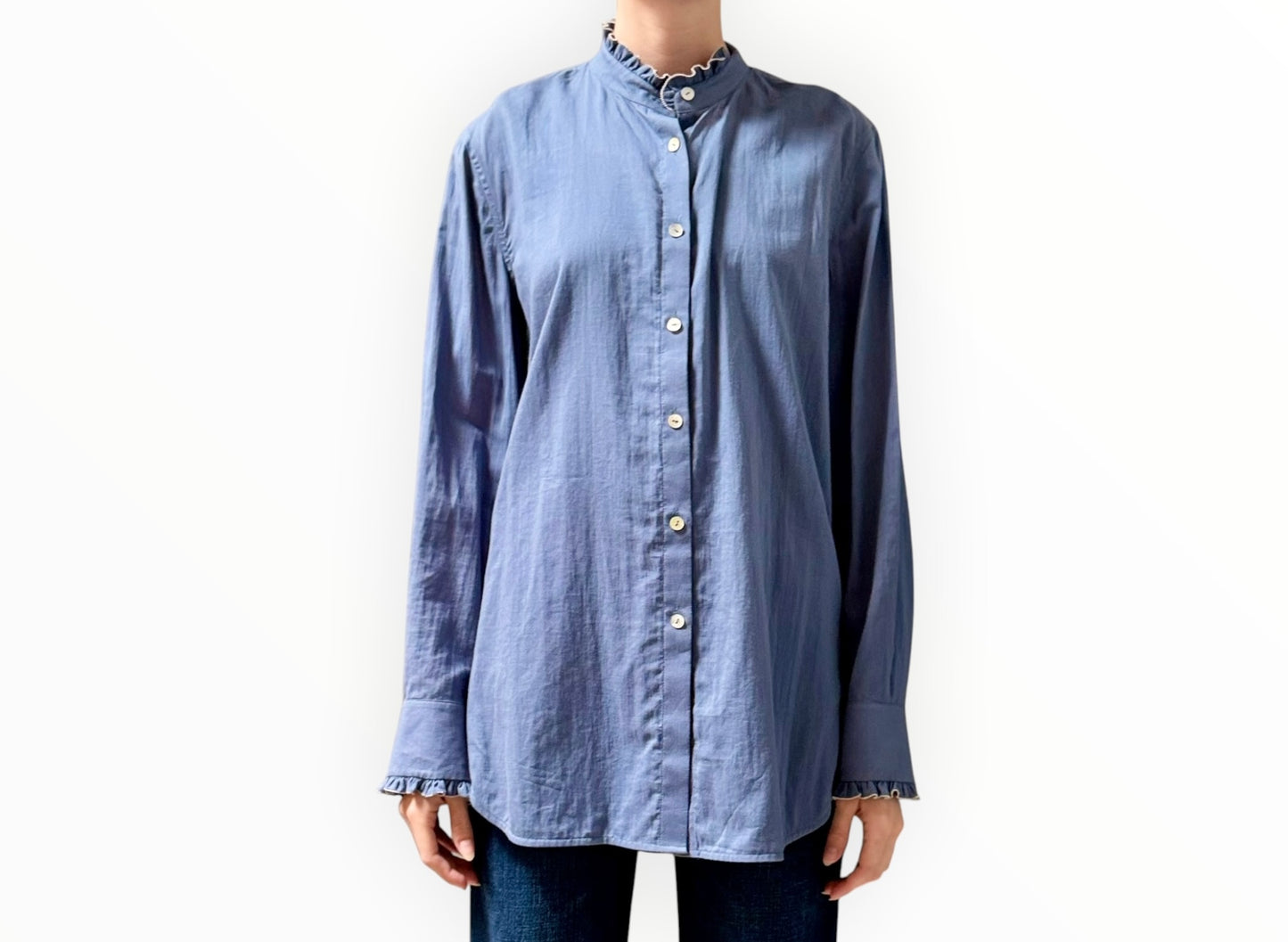 Sarah-Jane Clarke Siena Shirt - Misty Sea - Size 10