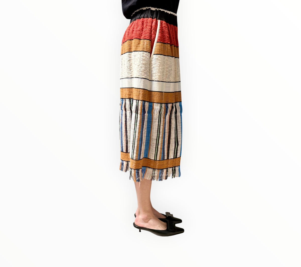 RT006411 - Forte Forte Textured Skirt - Multi - Size 1