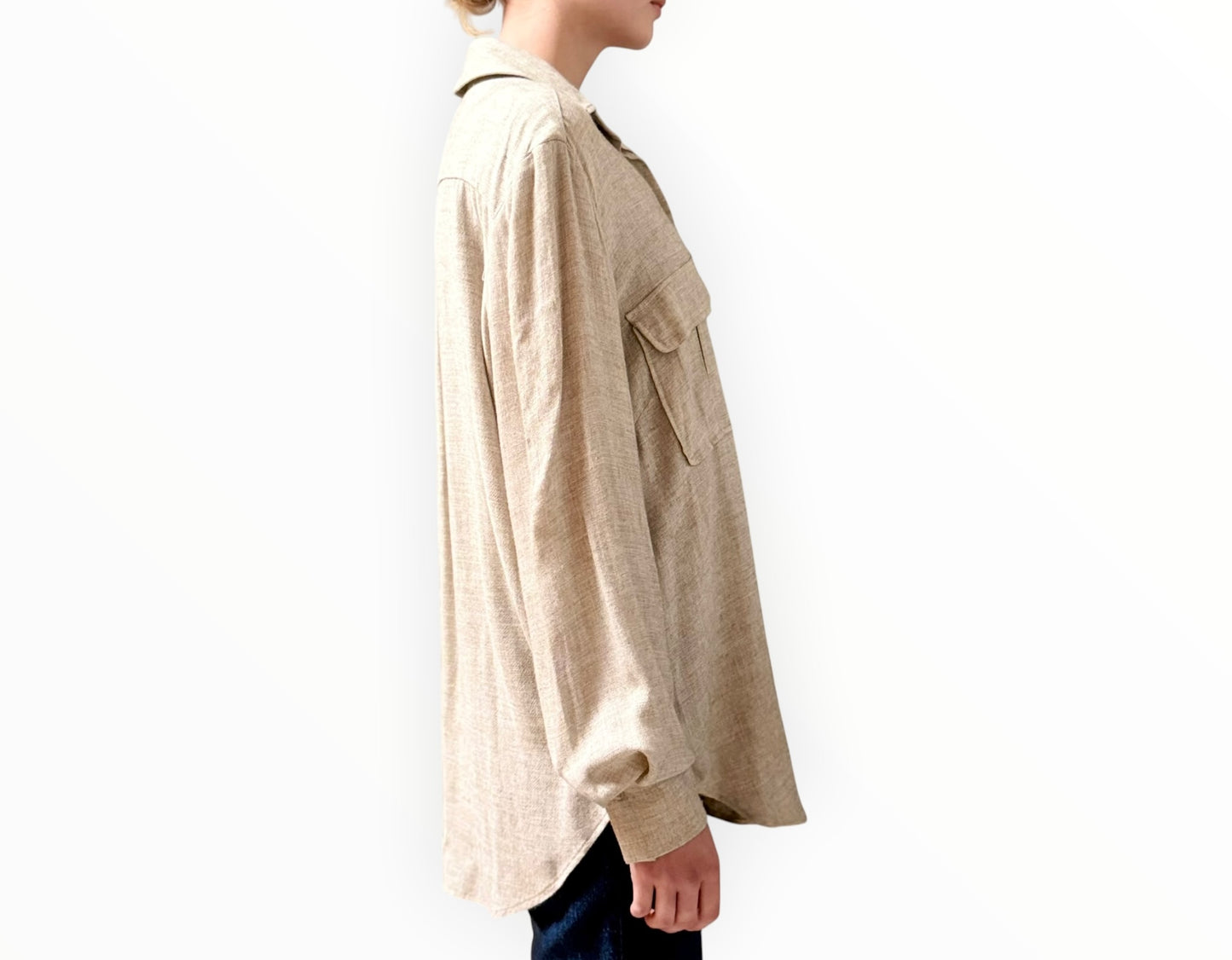 Viktoria & Woods Forge Shirt - Beige Marle - Size 2