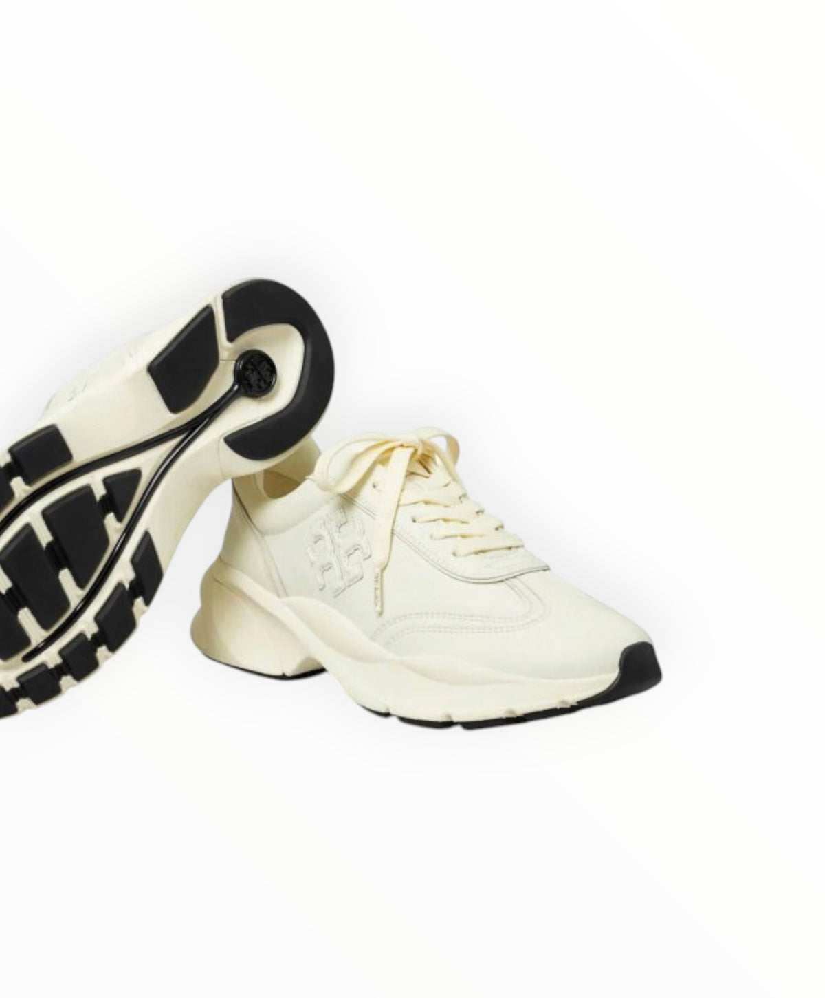 RT0006534 - Tory Burch Good Luck Sneakers - White - Size 10.5
