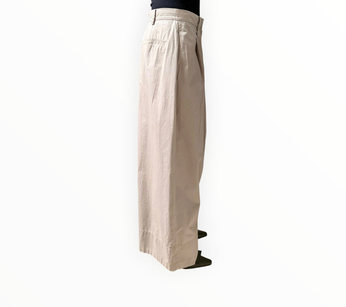 RT006448 - Jac + Jack Two Pleat Front Pants - Stone - Size 12