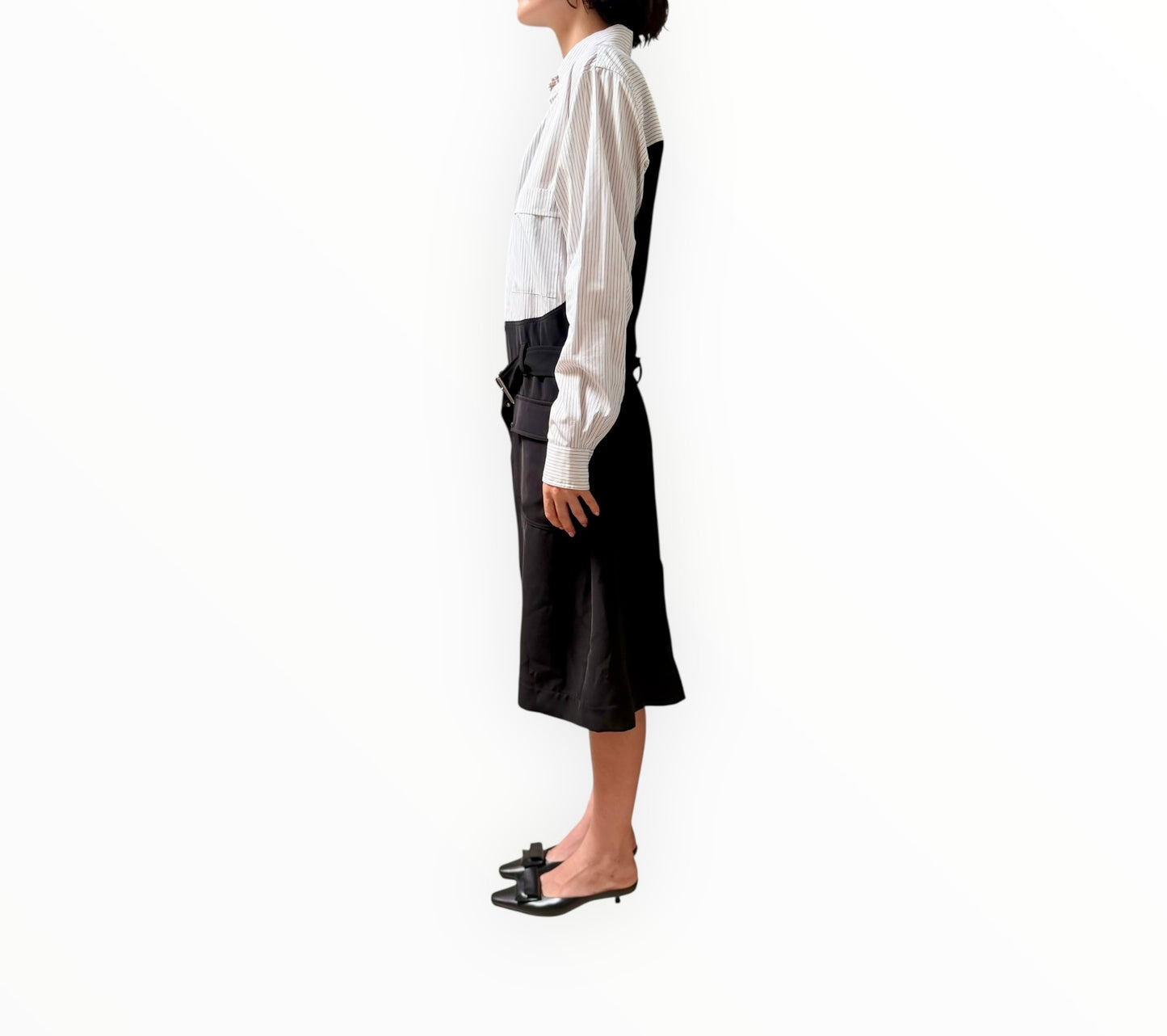 Plan C Belted Dress - Multi - Size 40