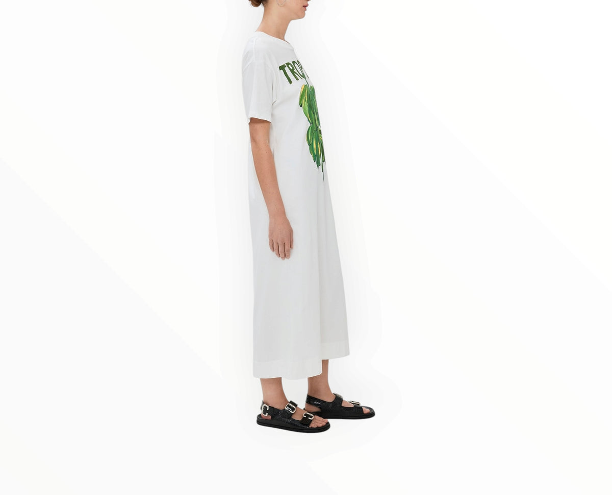 RT006394 Farm Rio Tropical Dress - White - Size L