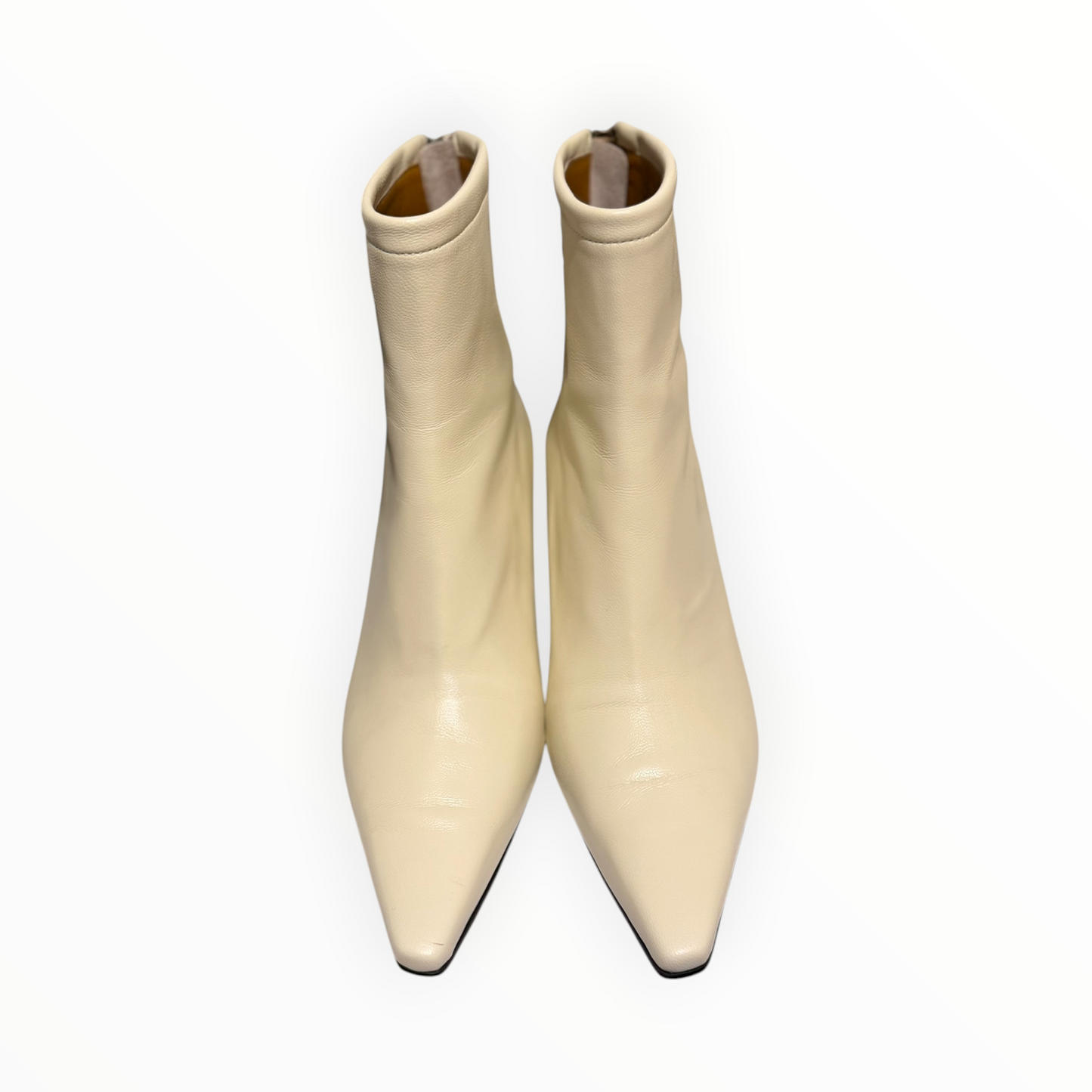 Reike Nen Slim Lined Ankle Boots - Cream - Size 38