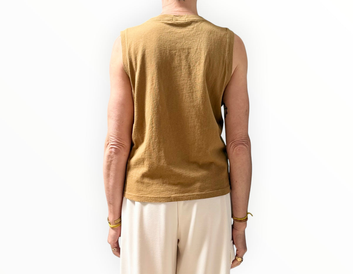RT006342 -Mother Disco Night Tank - Khaki - Size M