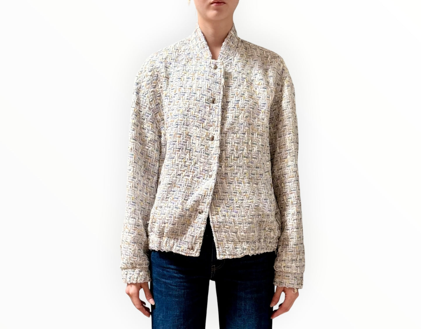 Iro Noemy Jacket - Multi Tweed - Size 34