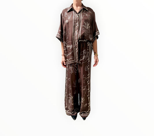 Alemais Octopus Silk Set - Chocolate- Size 10