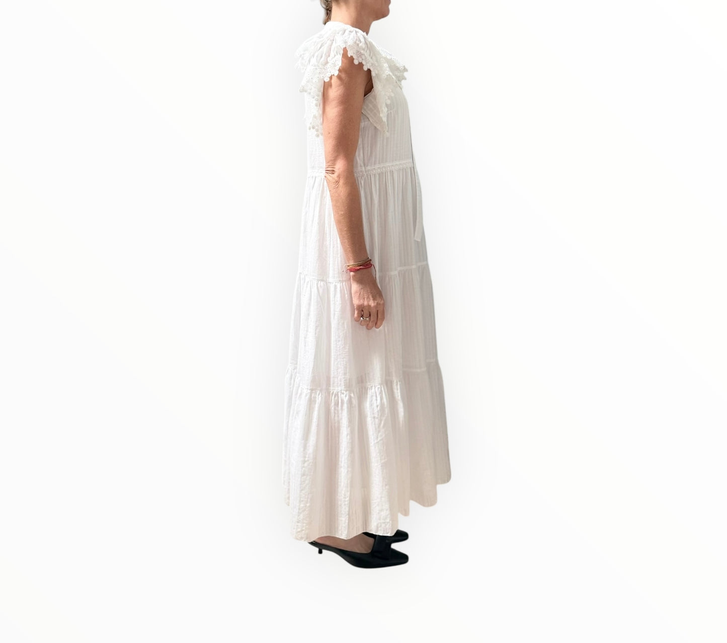 See by Chloe Cotton Voile Midi Dress - White - Size 38