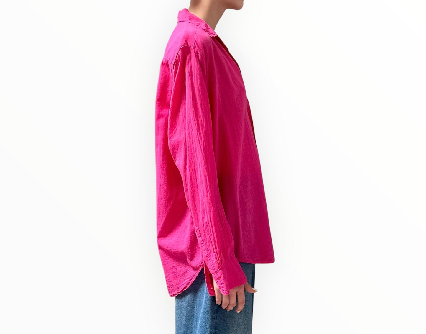 Frank & Eileen Cotton  Shirt - Pink - Size L