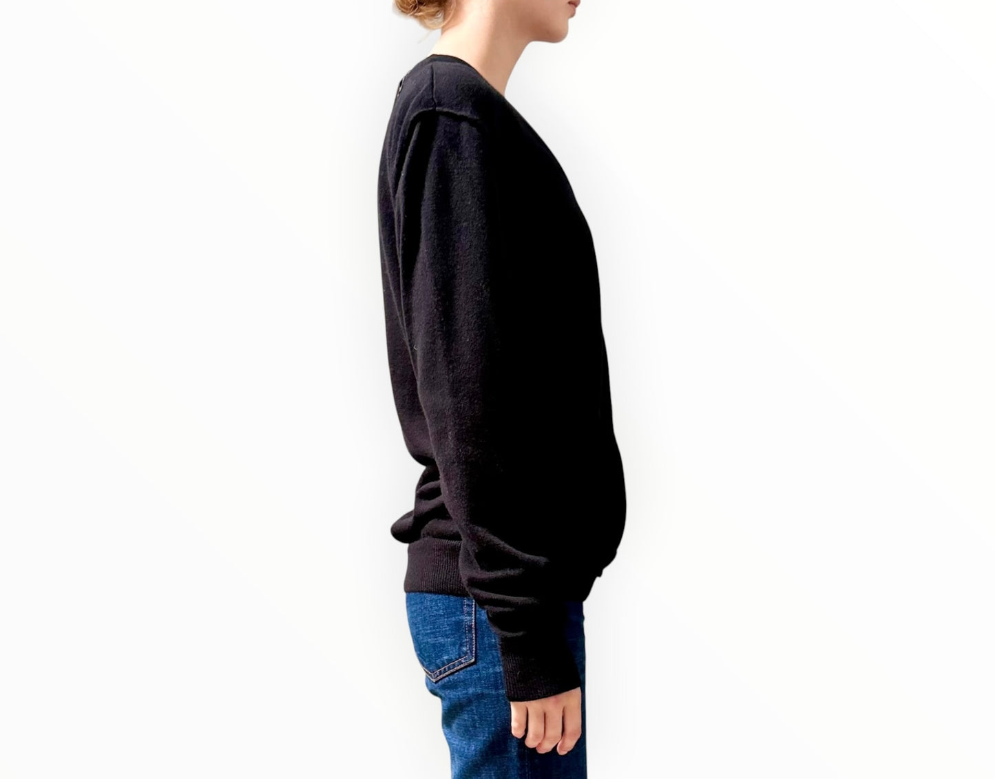 Rag & Bone Exposed Seams Cardigan - Black - Size M