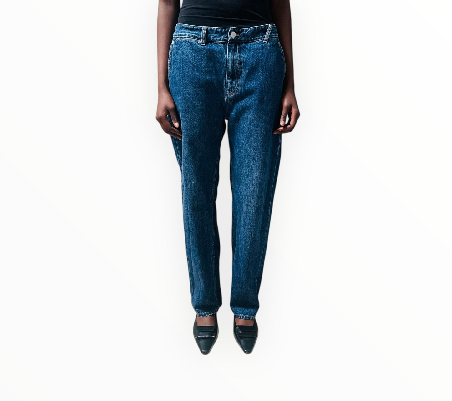 Tibi Double Back Pocket Jeans - Blue - Size 27