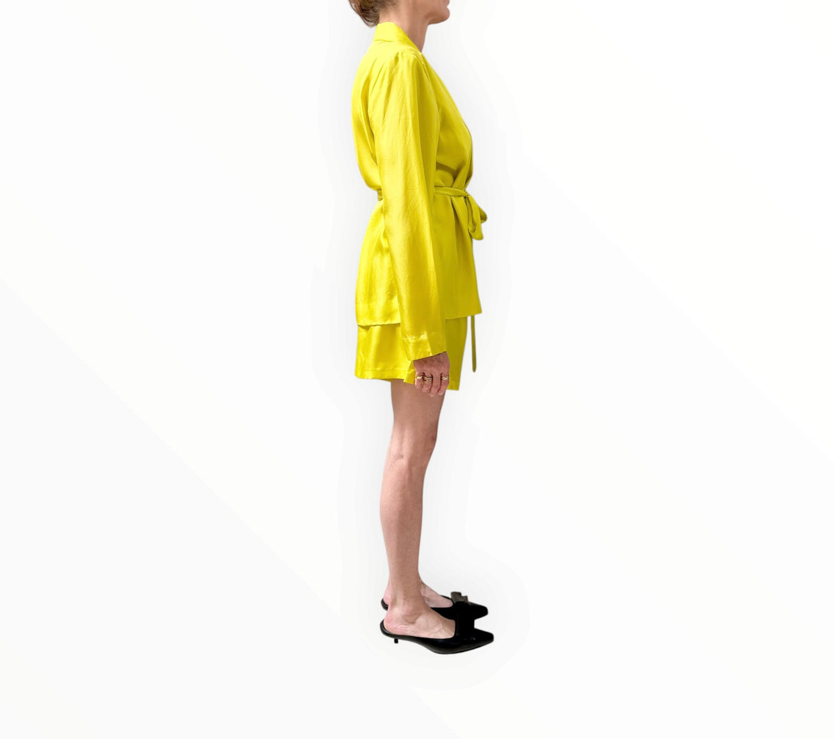 RT006289 - Jac + Jack Silk Jacket + Short Set - Neon - Size AU8