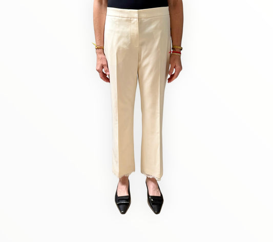 Alexander McQueen Lace Edge Pants - Cream - Size 44
