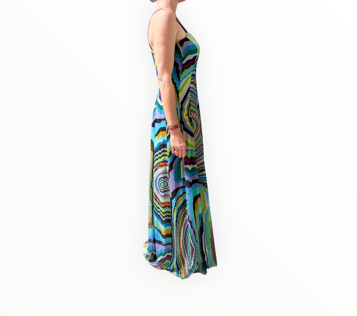 Scanlan Theodore Shoestring Maxi Dress - Multi - Size 10