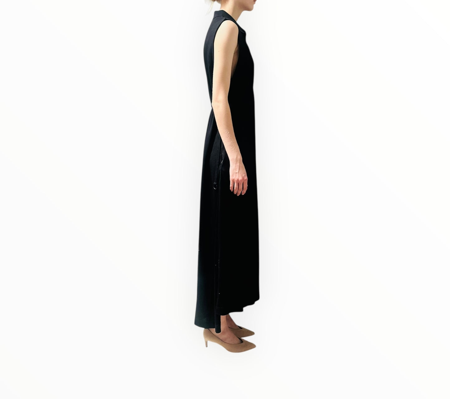 Y-3 Long Polo Dress - Black - Size M