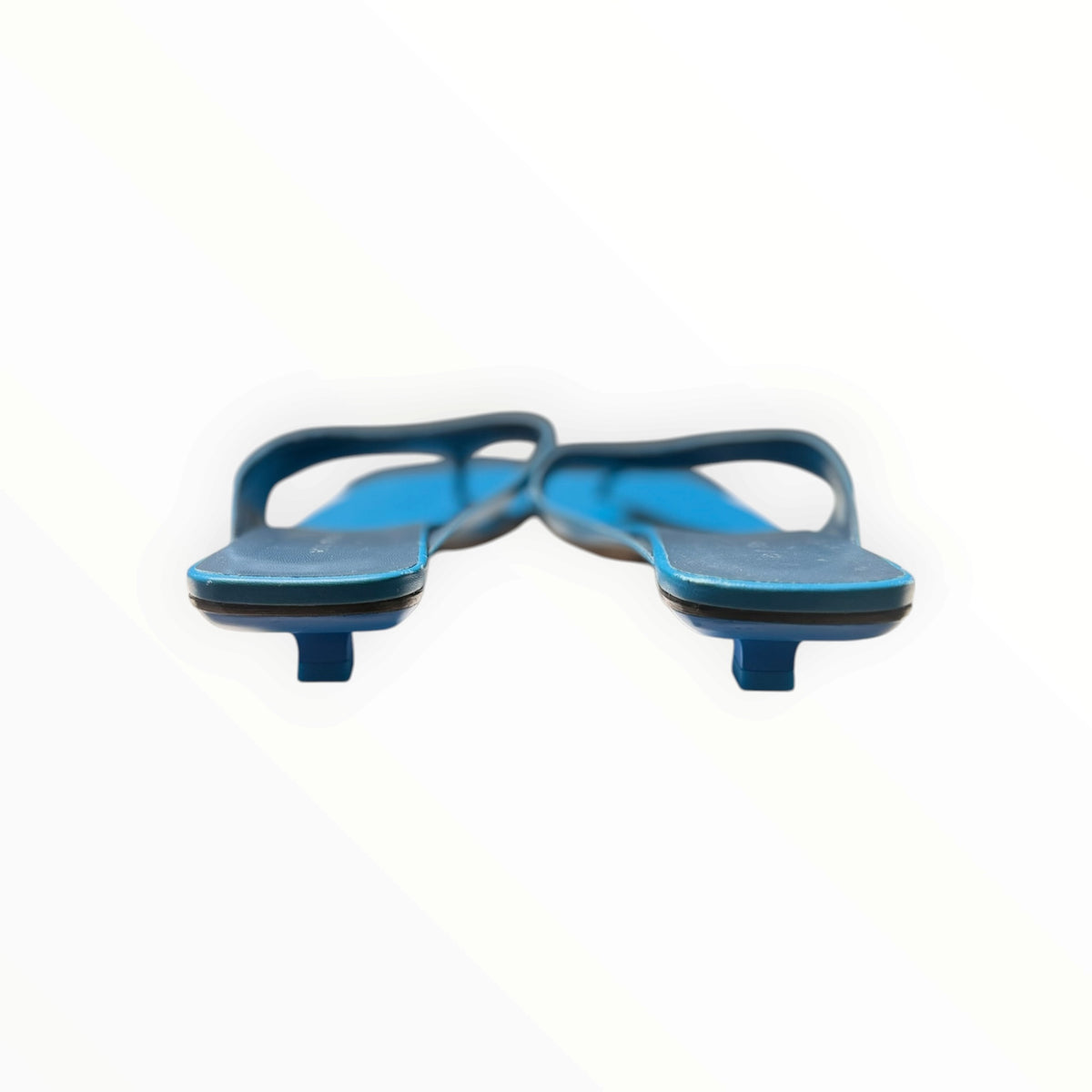 by Far Leather Thong Sandals - Teal - Size 41