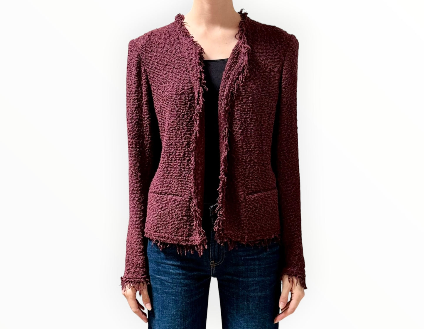 Iro Shavani Jacket - Burgundy - Size 44