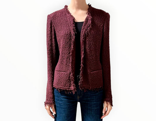 Iro Shavani Jacket - Burgundy - Size 44