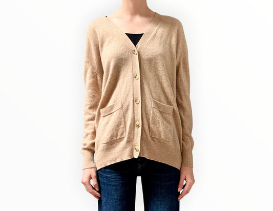 Maje Cashmere Cardigan - Camel - Size 2