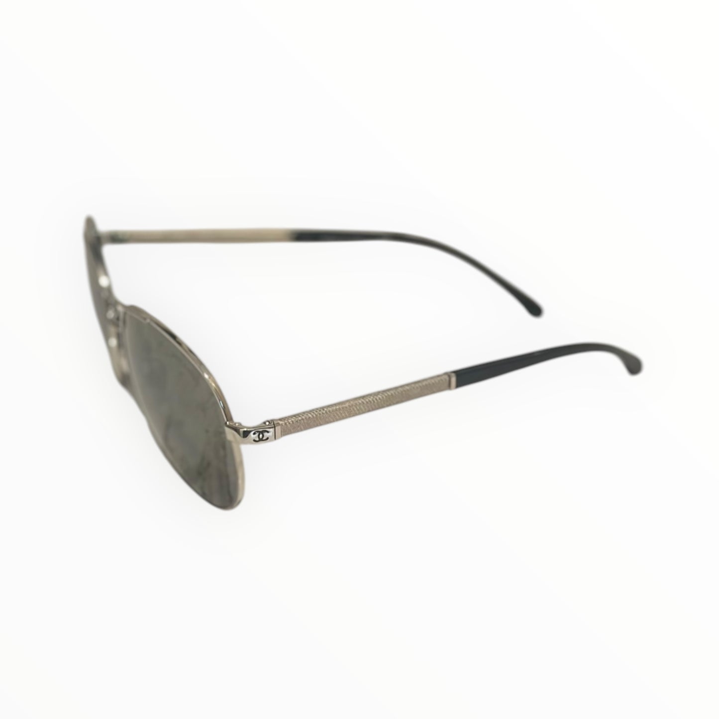 Chanel Mirrored Aviators - Silver - Chanel Model No 4185