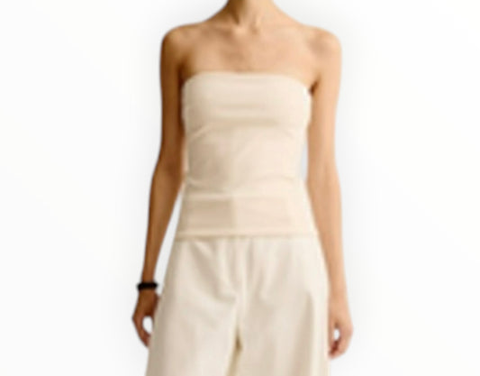 Esse Strapless Top - Ivory - Size AU10
