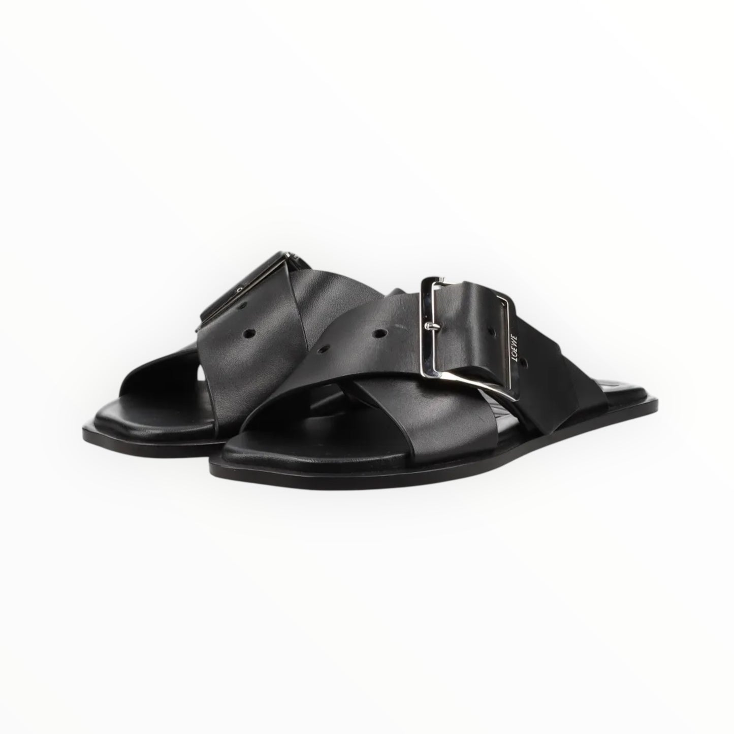 Loewe Petal Belt Sandals - Black - Size 37
