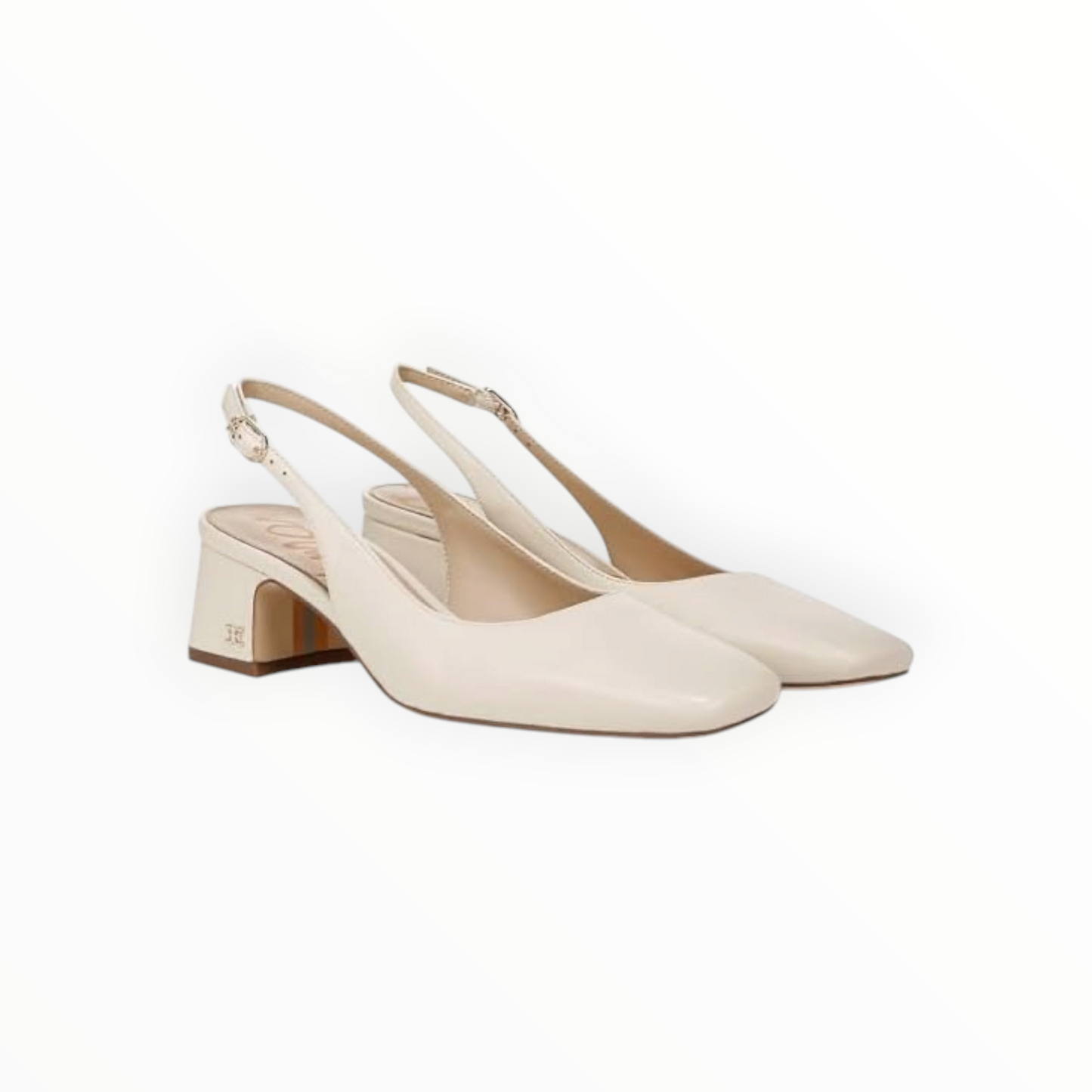 Sam Edelman Square Toe Slingbacks - Cream - Size 8.5