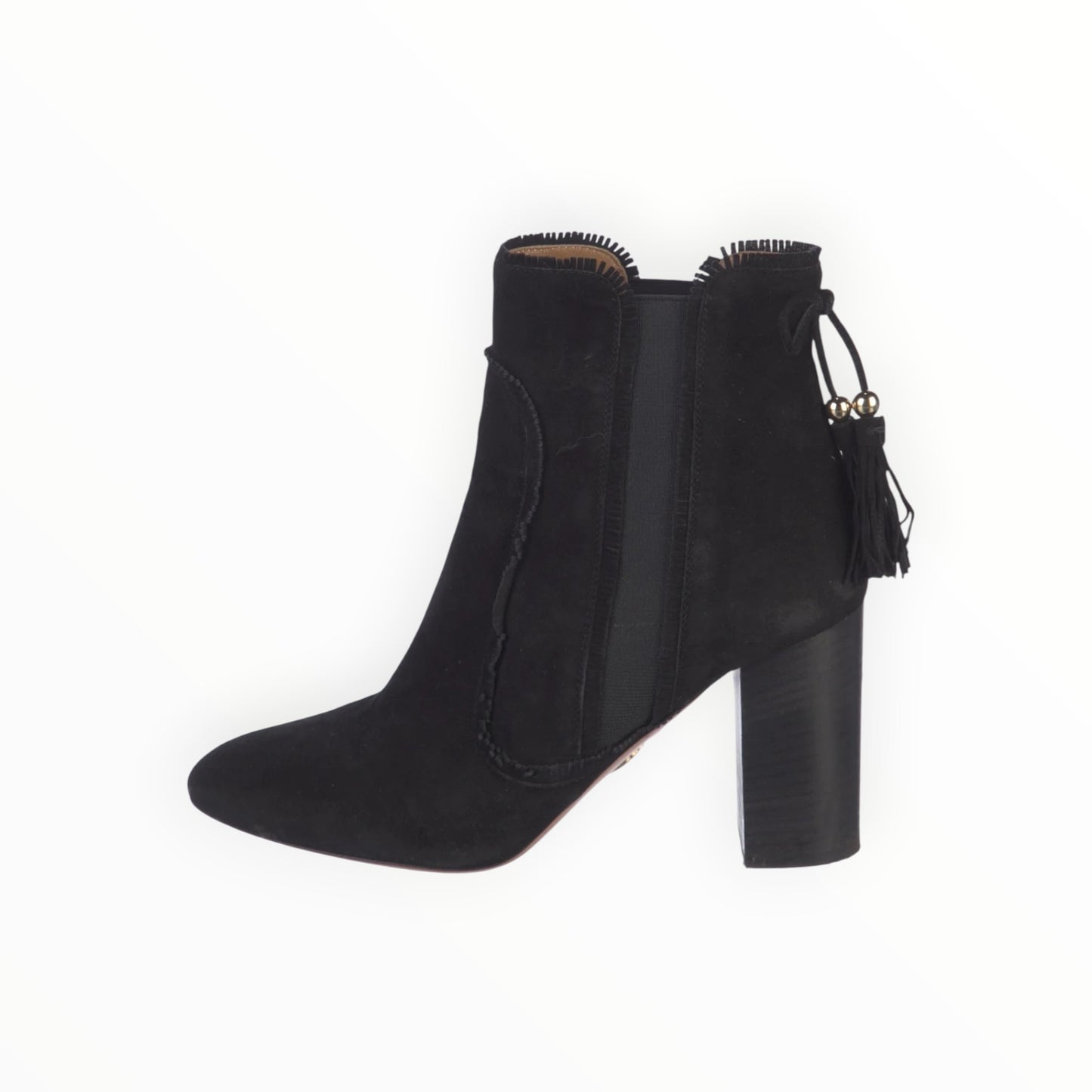 Aquazzura Tristan Bootie - Black - Size 40