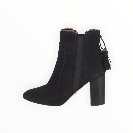 Aquazzura Tristan Bootie - Black - Size 40