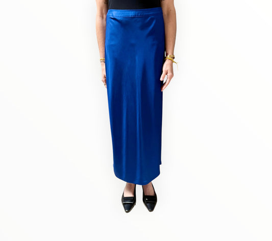 RT006335 - Jac + Jack Bias Cut Skirt - Cobalt - Size AU10