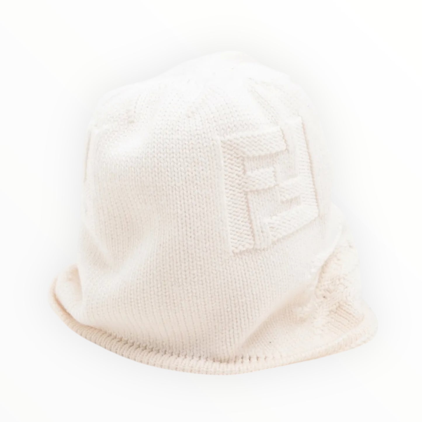 Fendi Knit Beanie - Winter White - Size OS