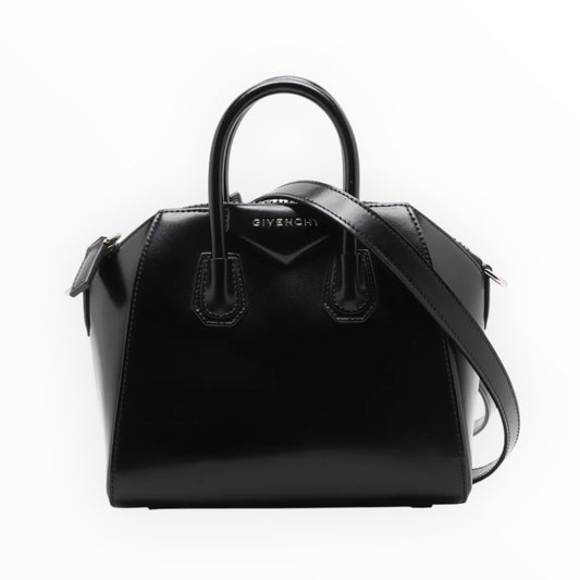 Givenchy Antigona Bag - Black - Size Mini - W22cm x H19cm x D12.5cm