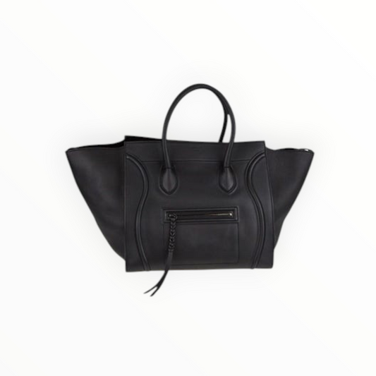 Celine Phantom Luggage Tote - Black - Size Medium