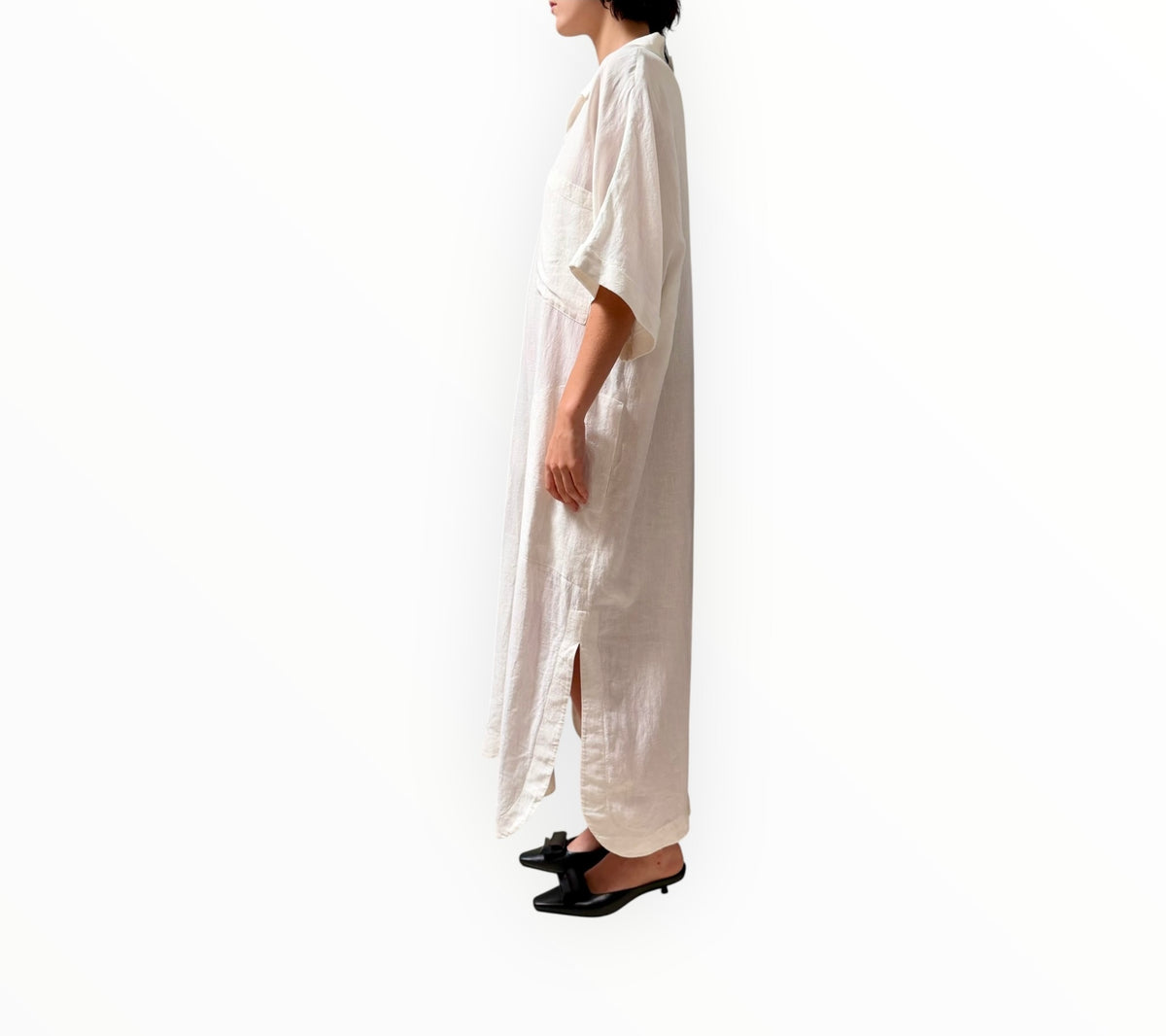 Raey Oversized Linen Dress - White - Size XXS/XS