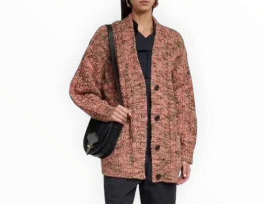 Isabel Marant Etoile Cable-Knit Cardigan - Multi - Size 36