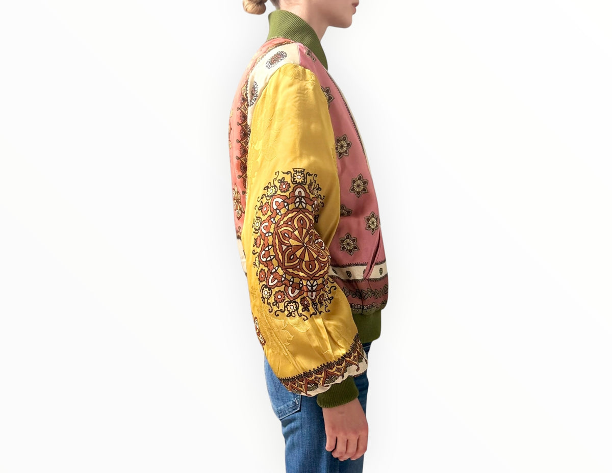 RT006536 - Alemais Contina Bomber Jacket - Multi - Size AU10