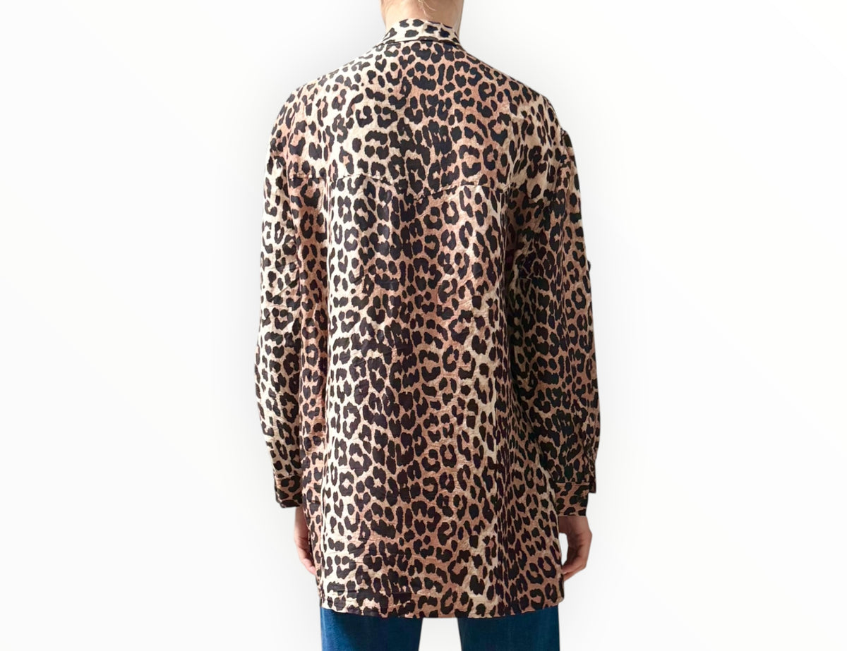 RT006481 - Ganni Animal Print Shirt - Multi - Size 38