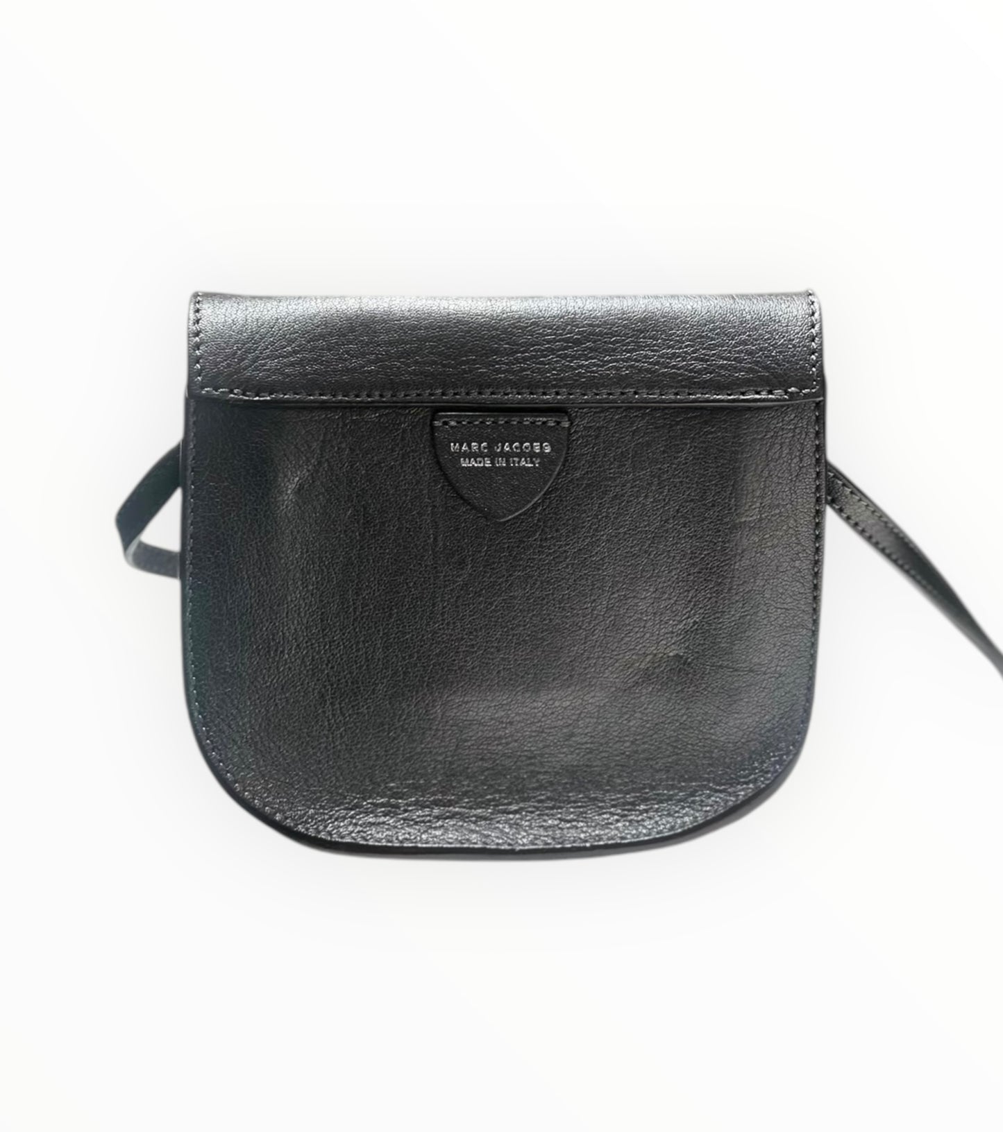 Marc Jacobs Leather Crossbody Bag - Pewter