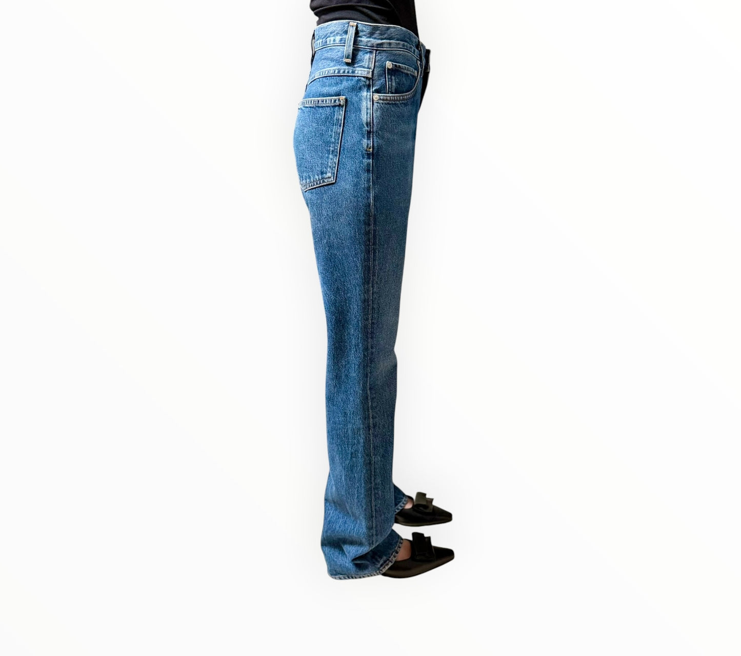 AGolde Vintage Flare Jeans -  Blue - Size 27