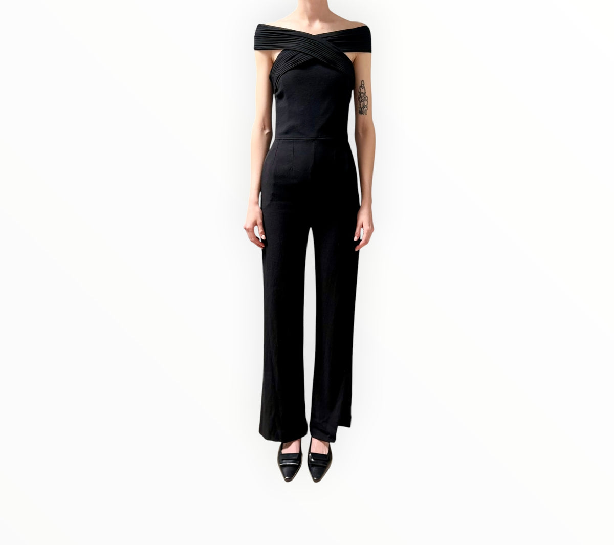 RT0006516 - Gabriela Hearst Jumpsuit - Black - SIze 38