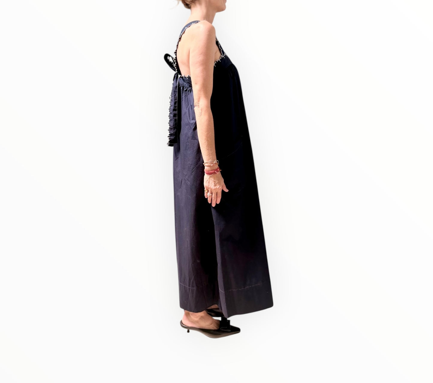 Ulla Johnson Playsuit - Navy/White - Size AU12