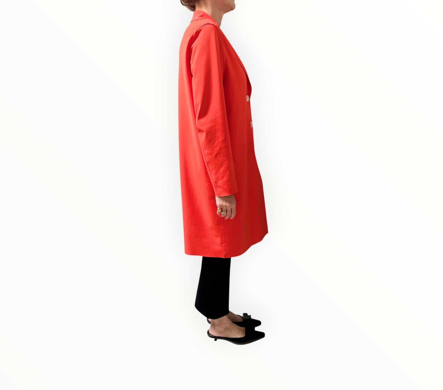 Harris Wharf Technical Coat - Neon Orange - Size 42