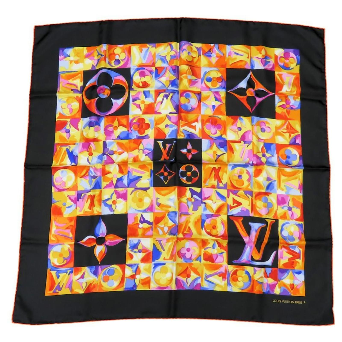 Louis Vuitton Monogram Scarf - Multi - Size 85cm x 85cm