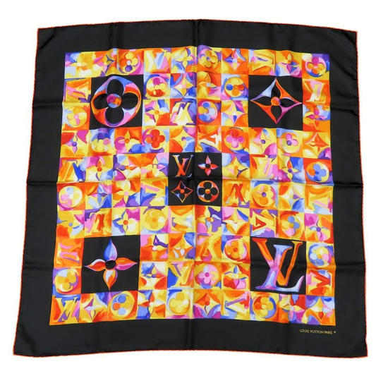 Louis Vuitton Monogram Scarf - Multi - Size 85cm x 85cm