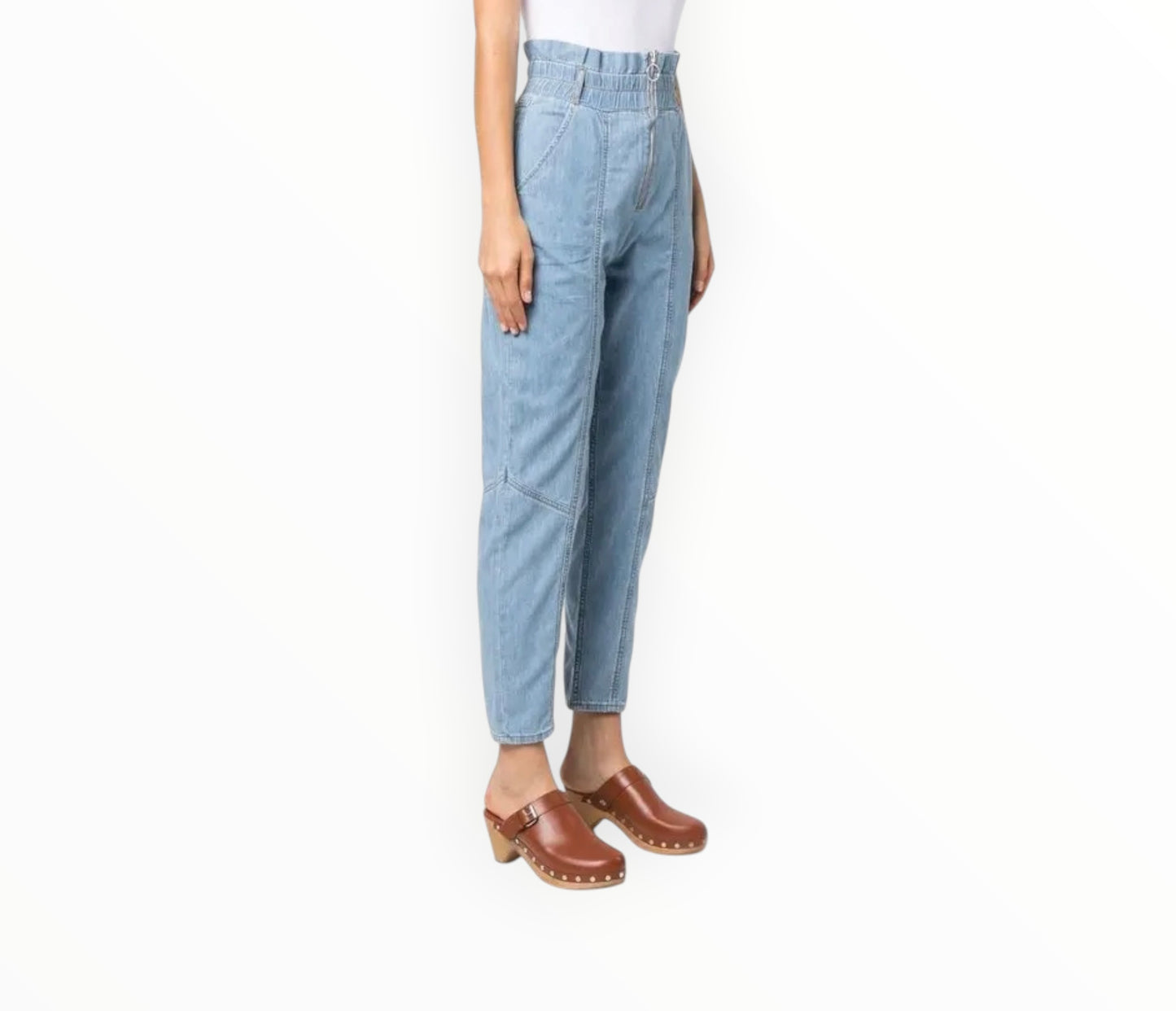 Ba&sh Lony High-Waisted Pants - Blue - Size 0