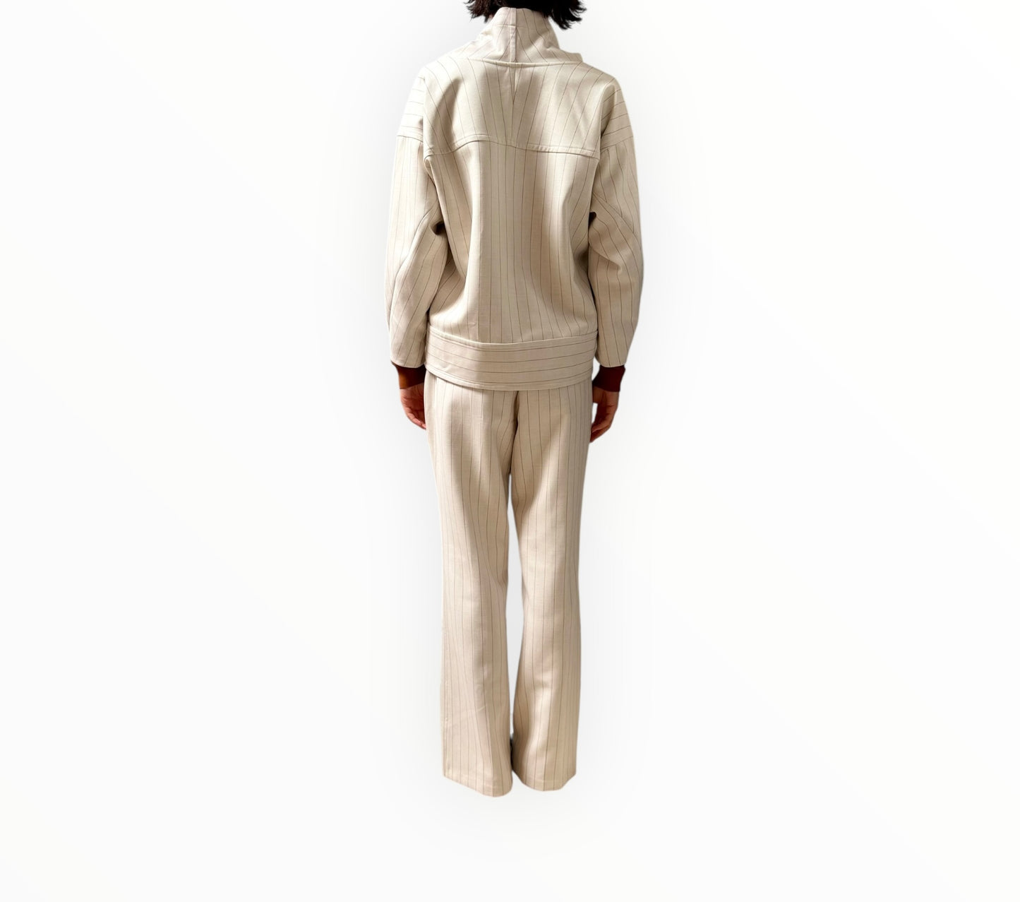3.1 Phillip Lim Striped Pants + Top - Beige - Size S