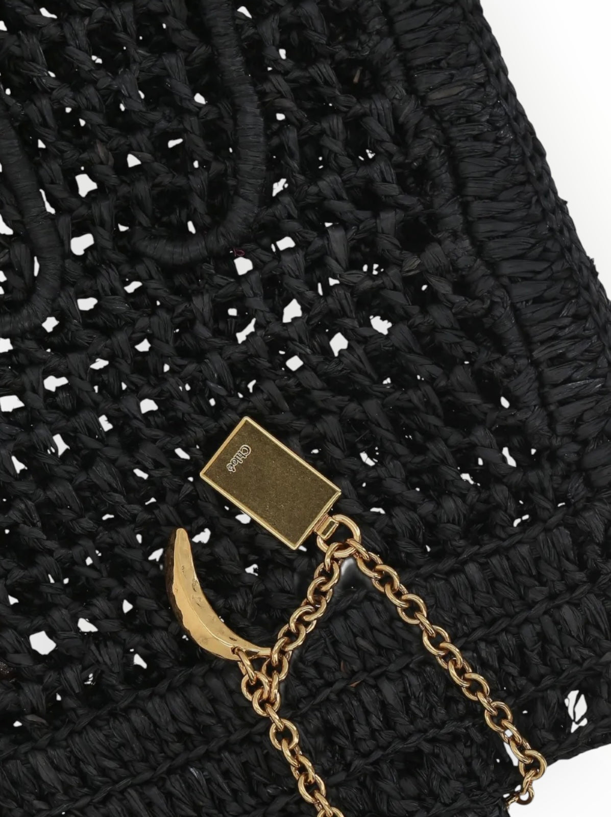 RT006248 - Chloe Summer Banana Bag - Black - Size W33cm x H36cm x D2cm